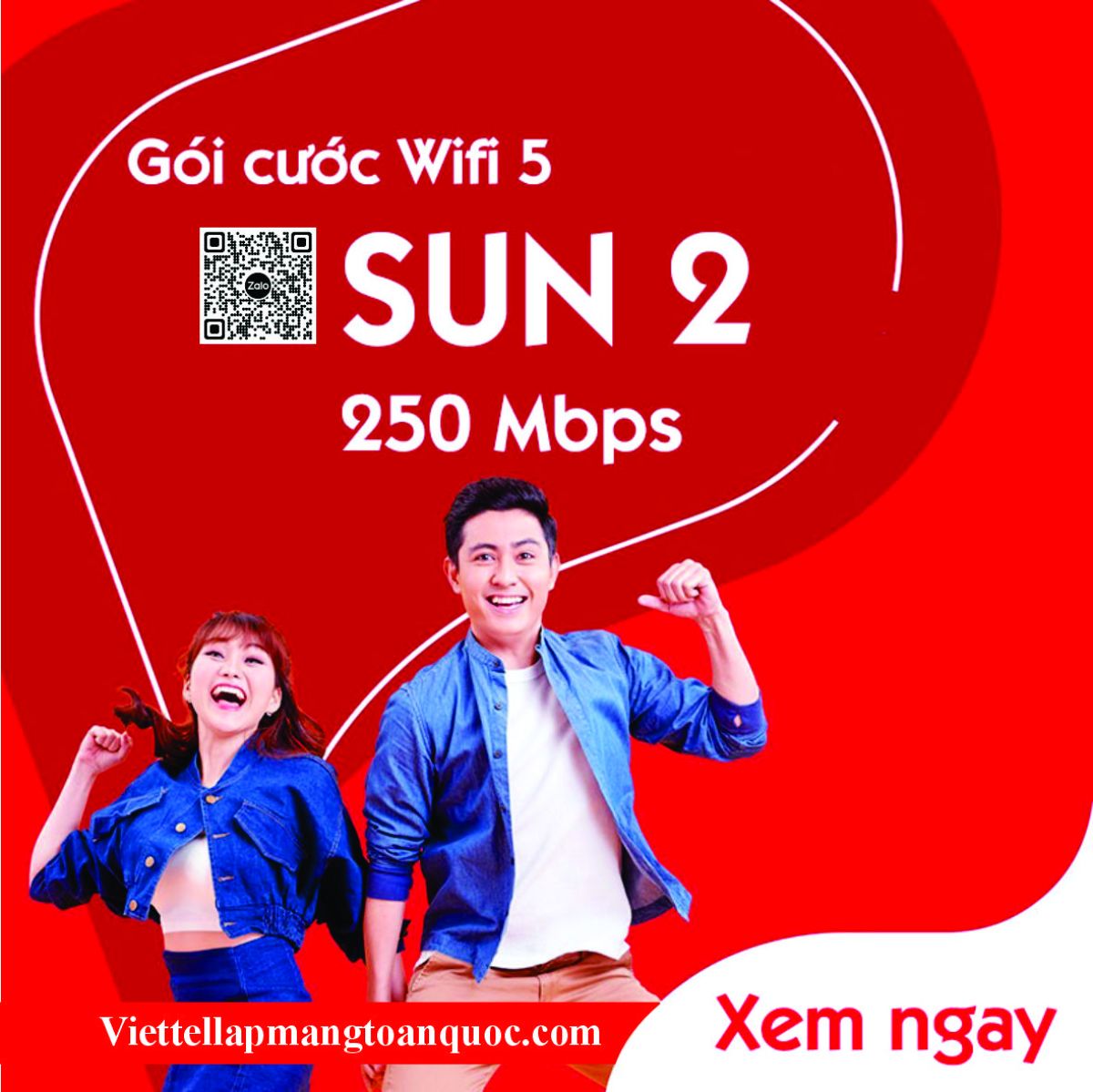 SUN 2 - Gói Cước Viettel sử dụng thoải mái cho gia đình.